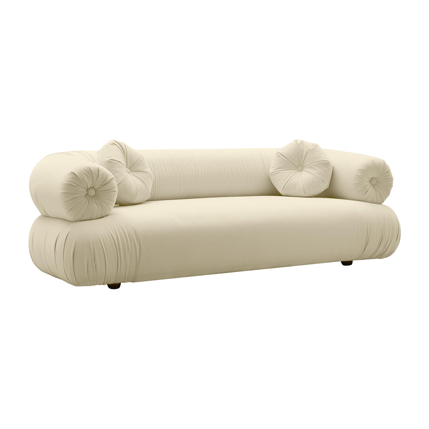 Jammin' Cream Velvet Sofa
