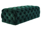 Kaylee Jumbo Green Velvet Ottoman