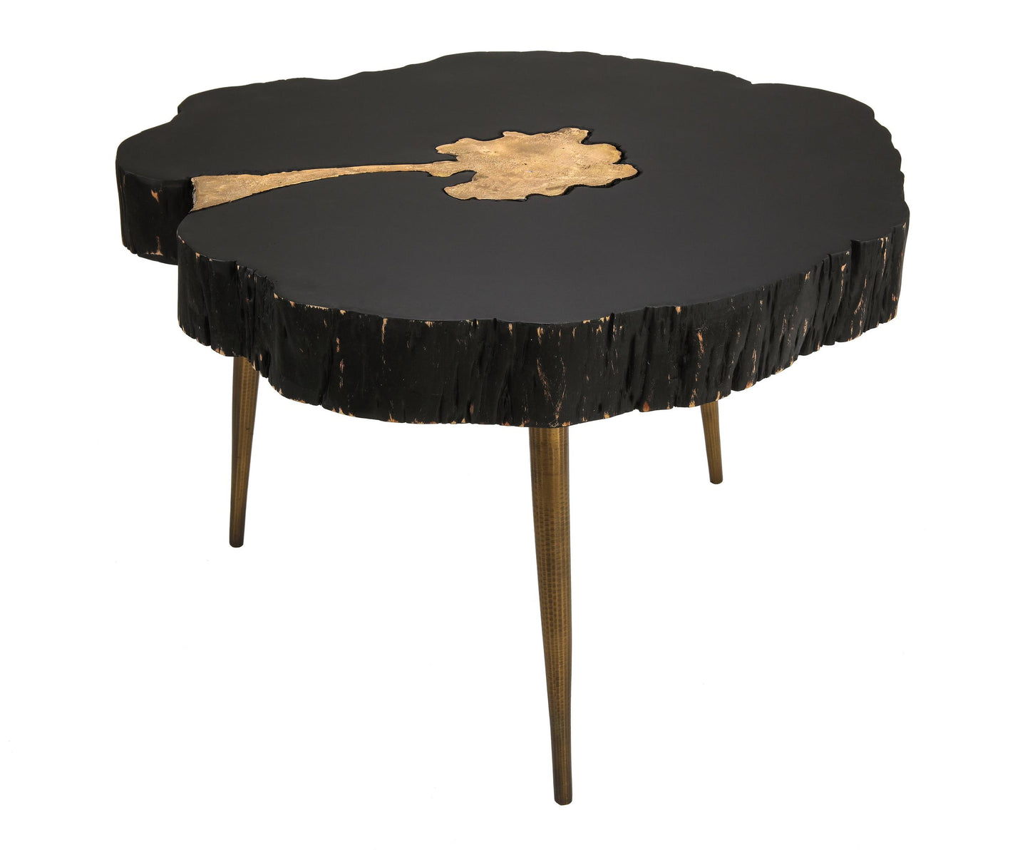 Timber Black and Brass Coffee Table