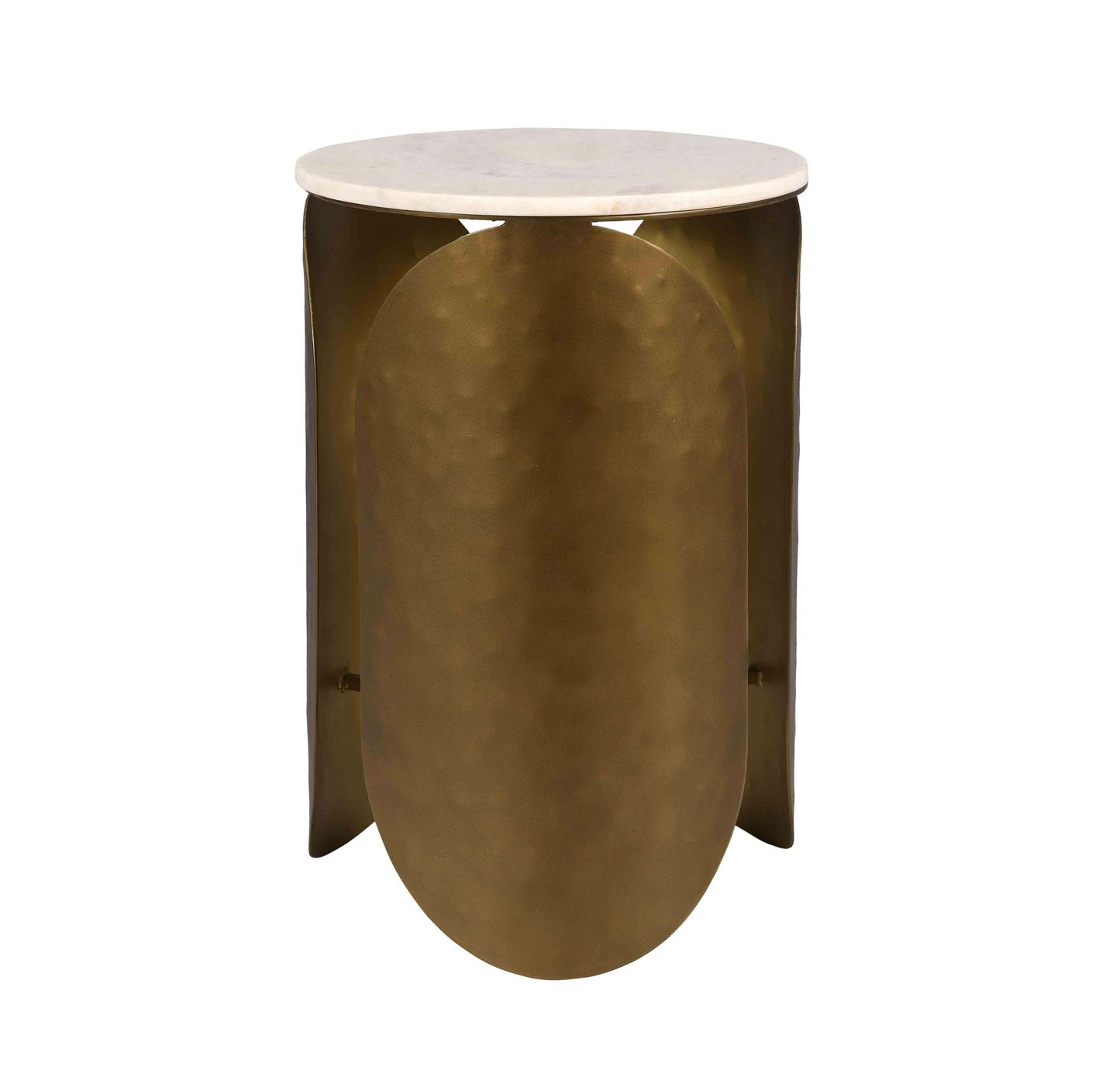 Indio White Marble Side Table