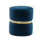 Yamma Navy Velvet Ottoman