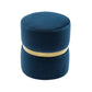 Yamma Navy Velvet Ottoman