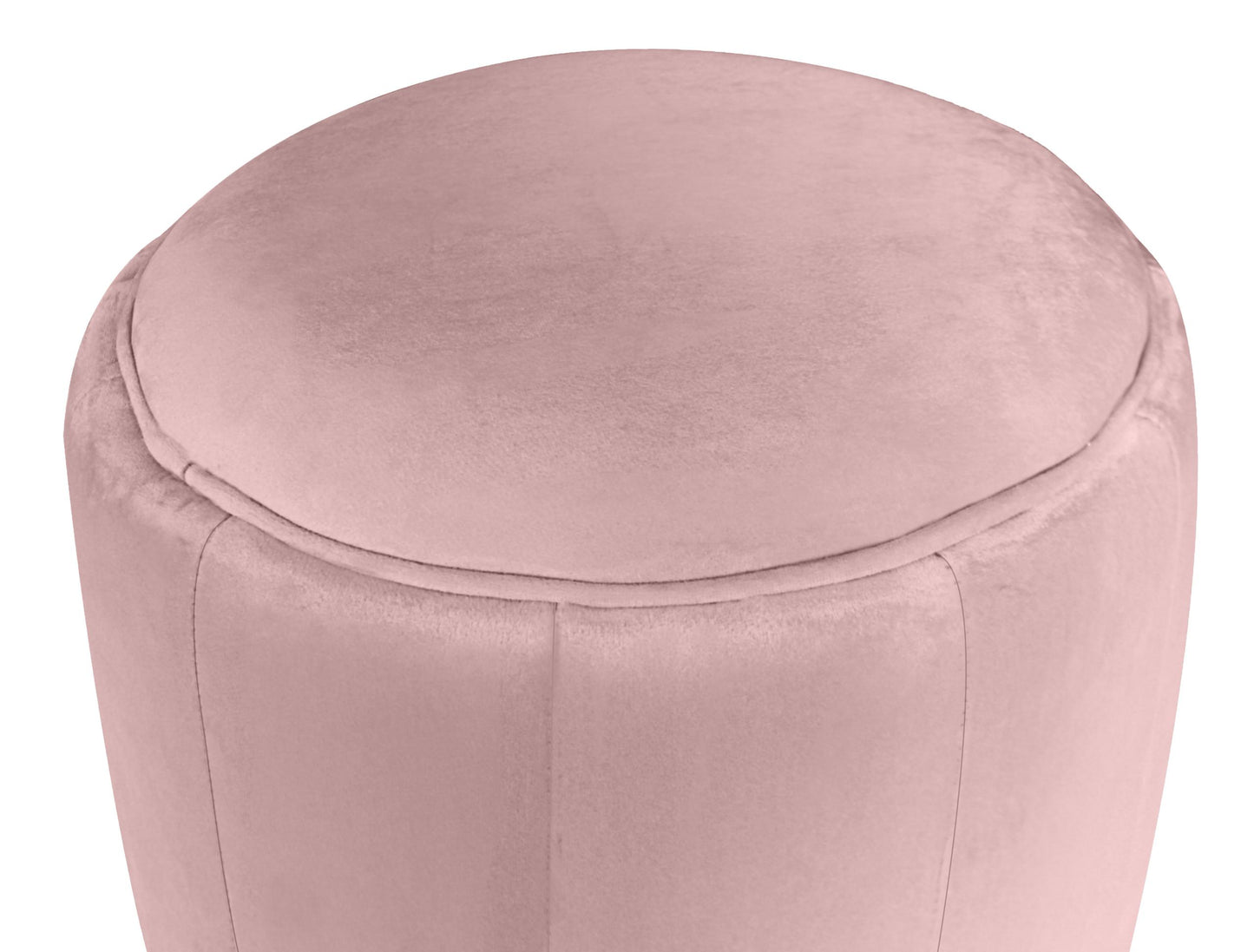 Ives Blush Velvet Ottoman