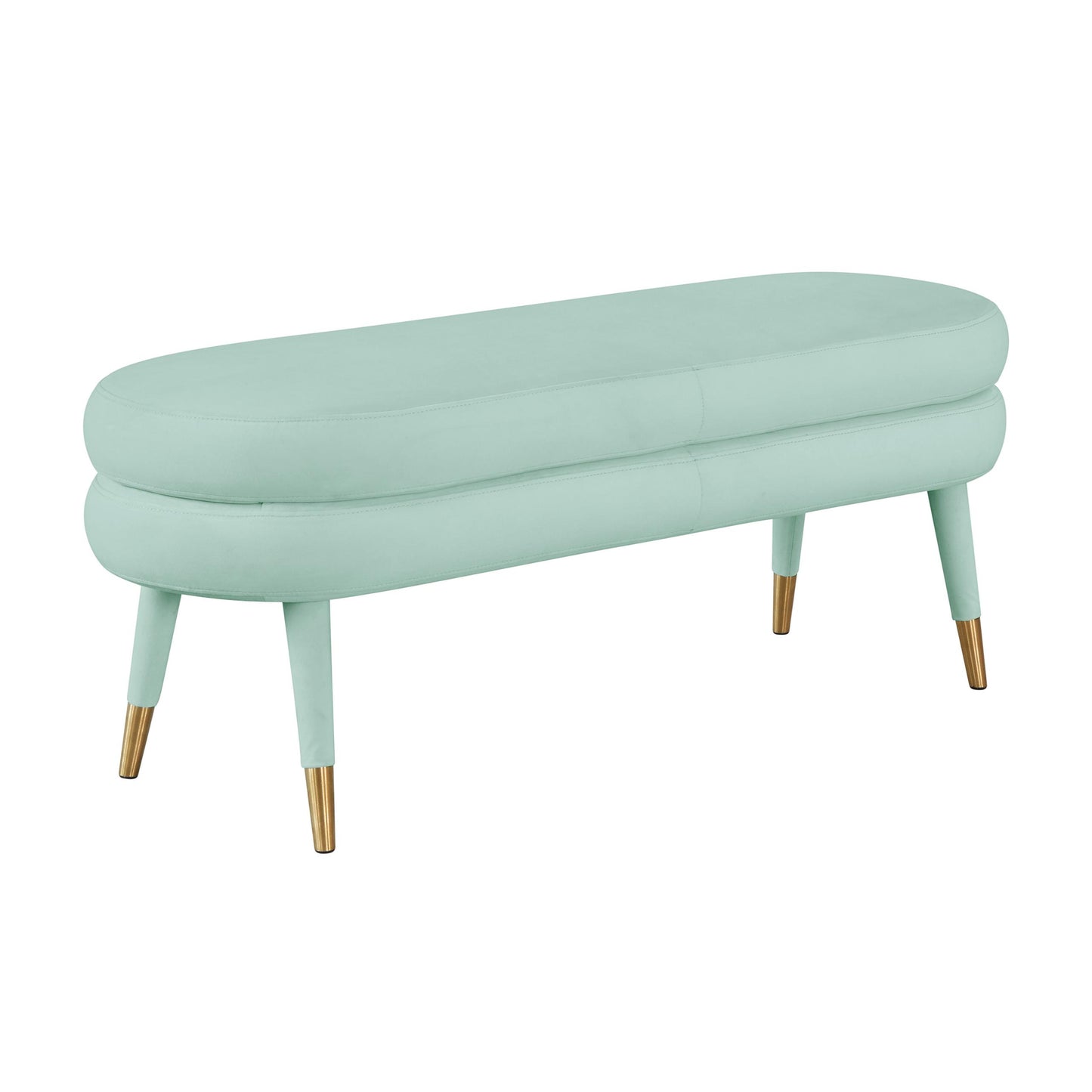 Betty Mint Green Velvet Bench