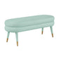 Betty Mint Green Velvet Bench