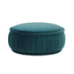 Rylee Teal Velvet Ottoman