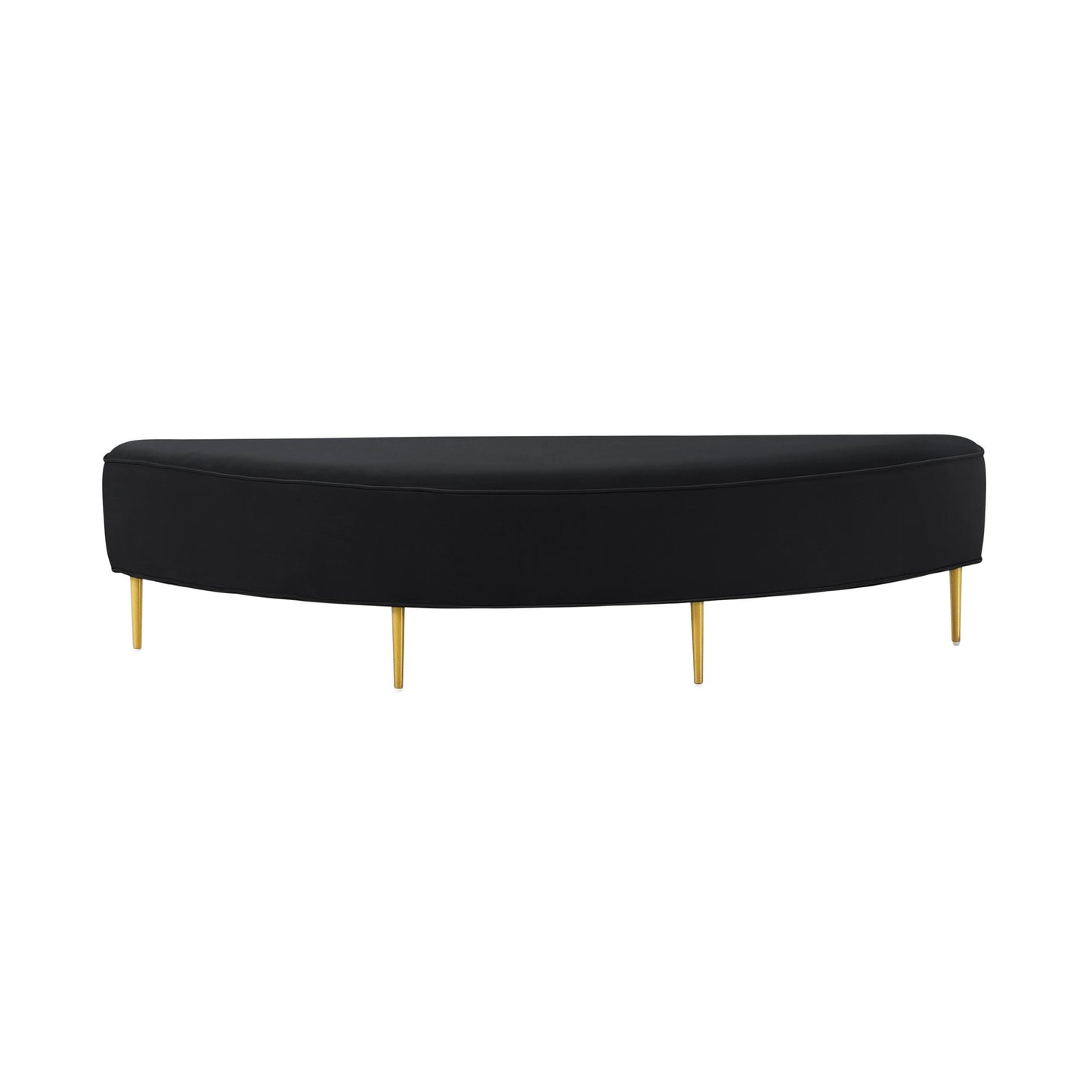 Bianca Black Velvet Queen Bench