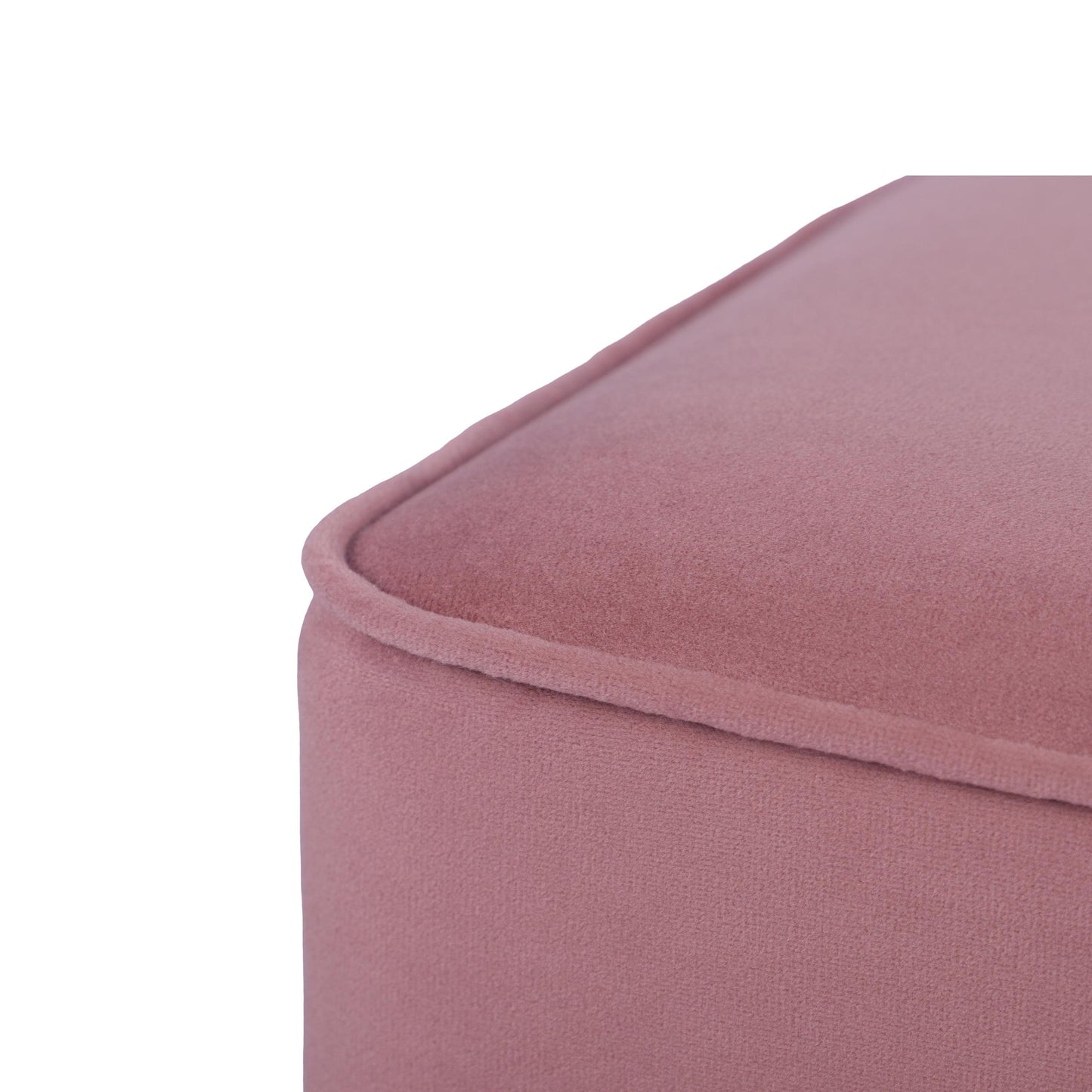 Fenn Mauve Velvet Ottoman