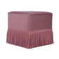 Fenn Mauve Velvet Ottoman