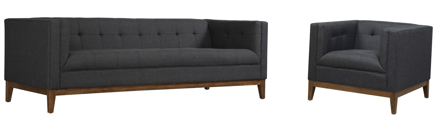 Gavin Grey Linen Sofa