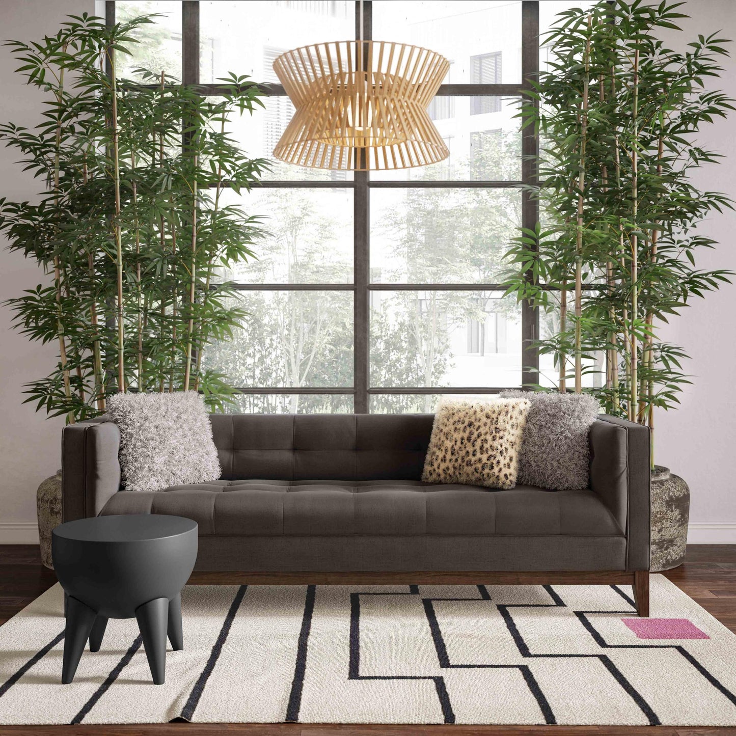 Gavin Grey Linen Sofa