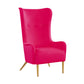 Ethan Hot Pink Velvet Tall Chair
