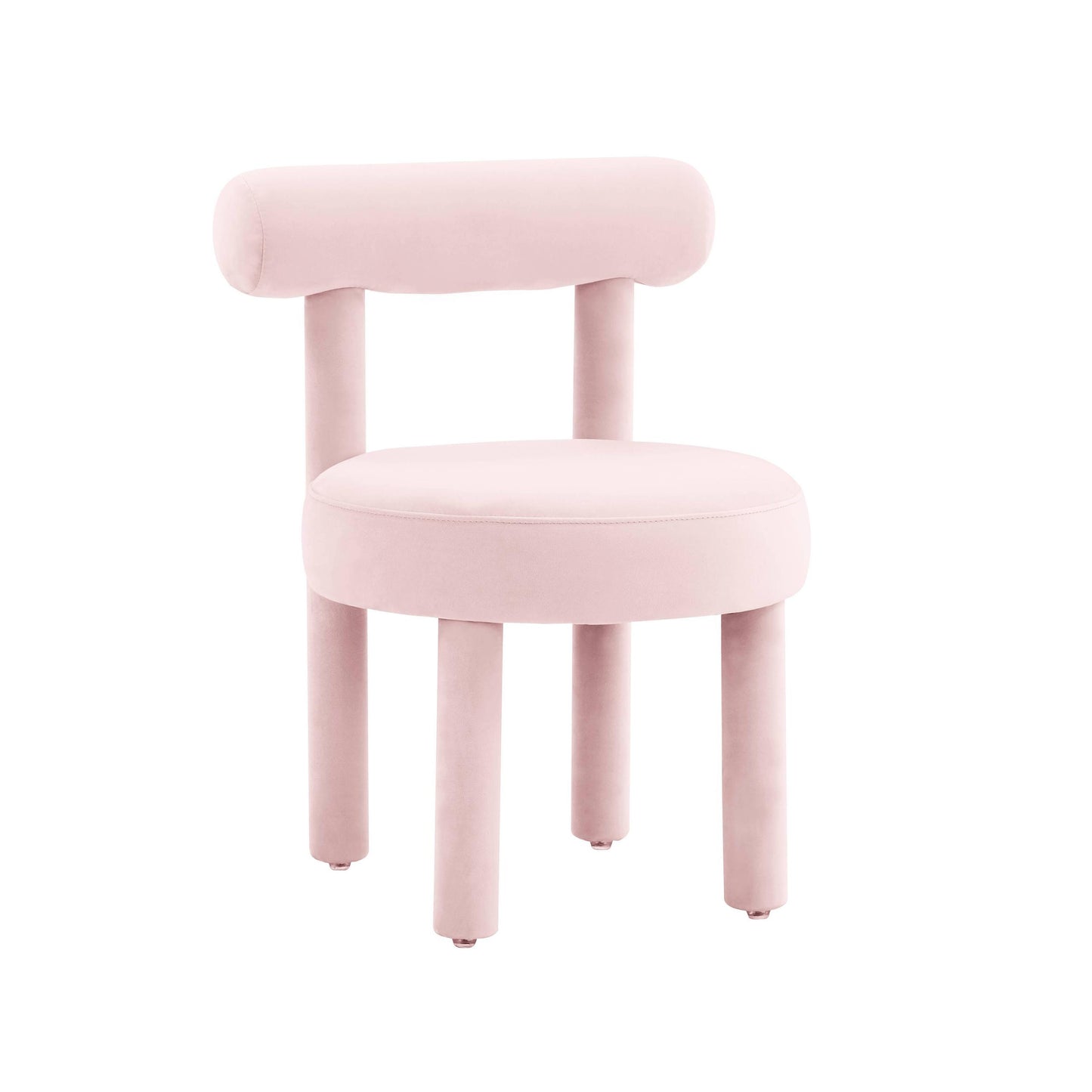 Carmel Blush Velvet Chair
