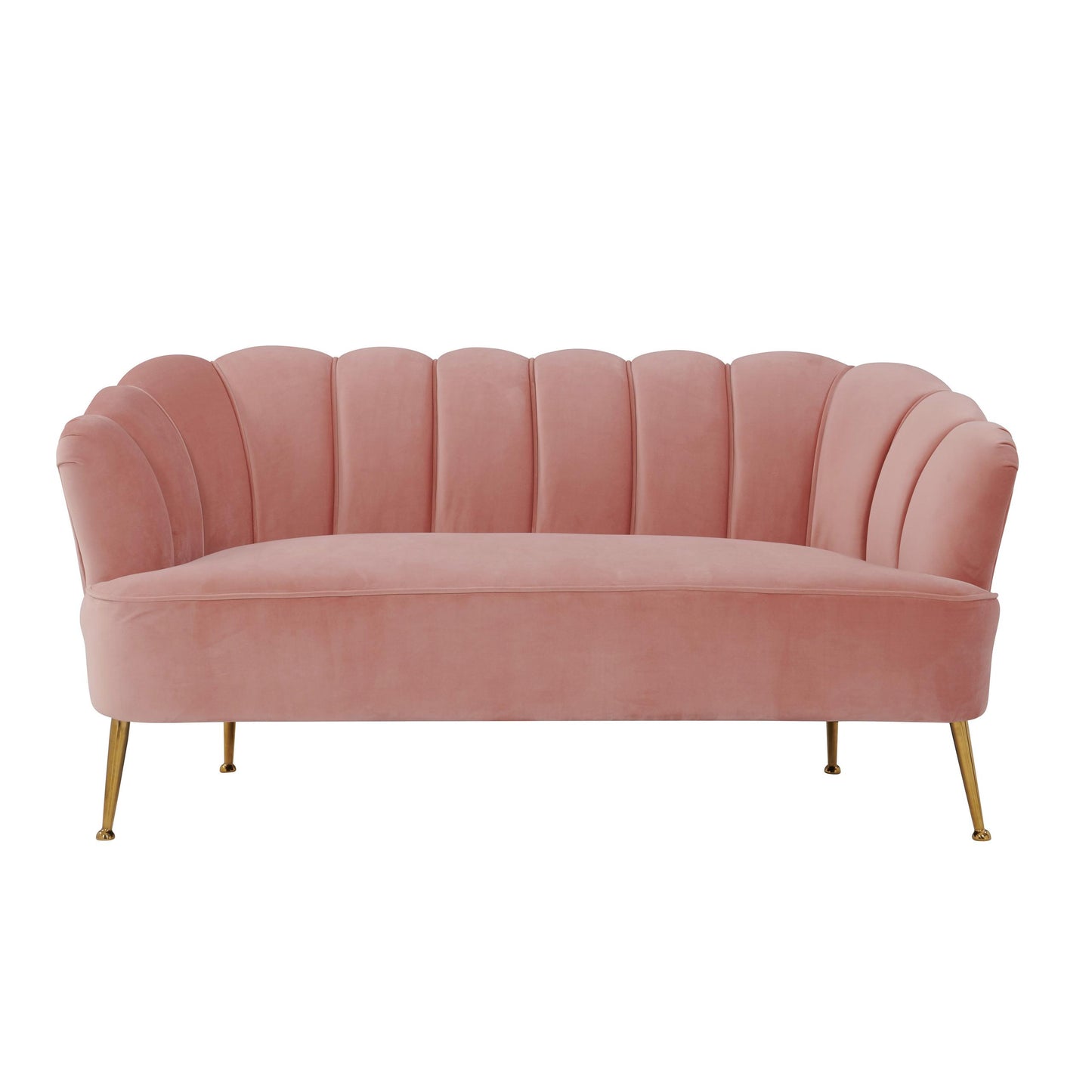 Daisy Petite Blush Velvet Settee