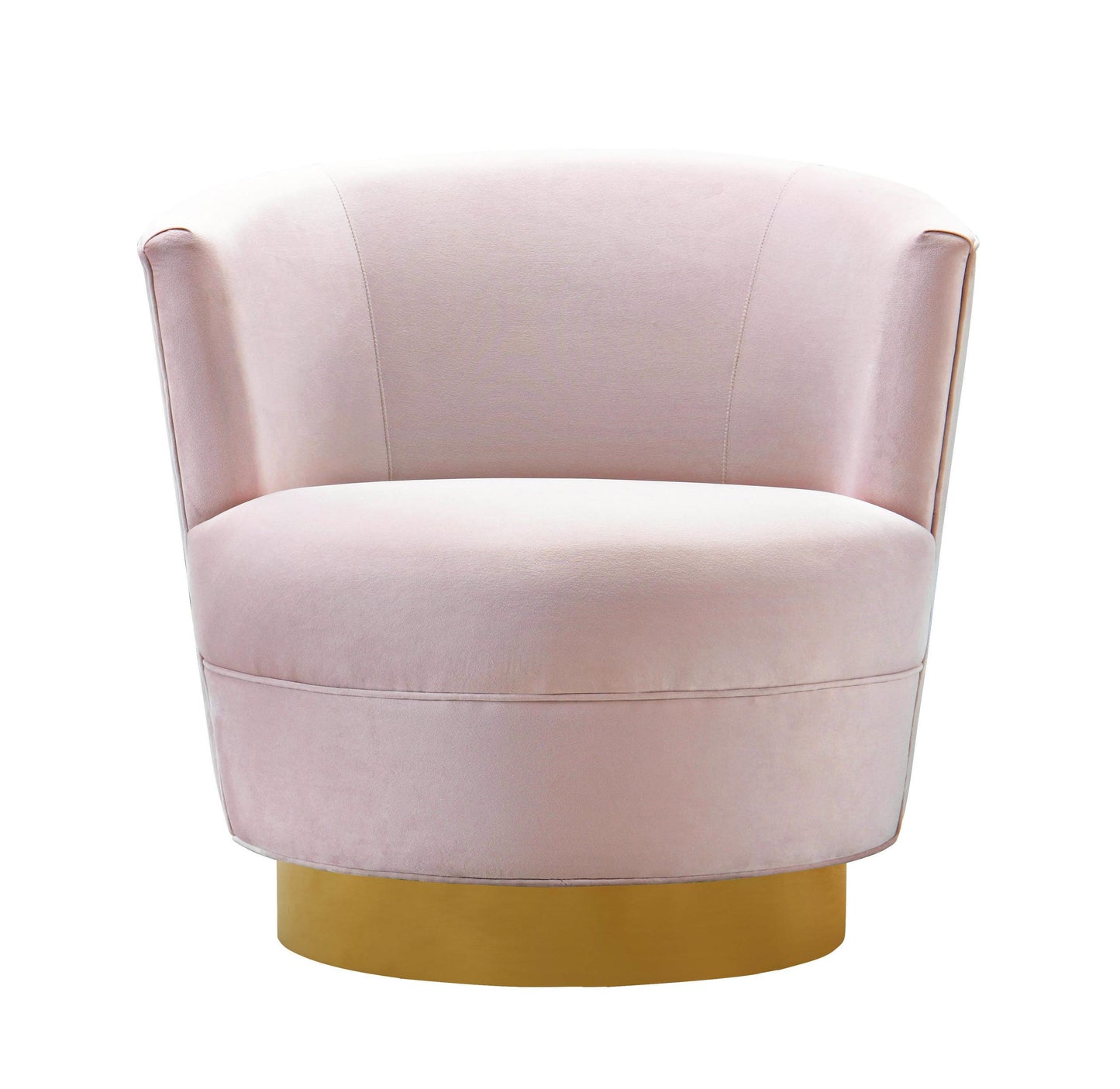 Noah Blush Velvet Swivel Chair