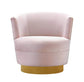 Noah Blush Velvet Swivel Chair