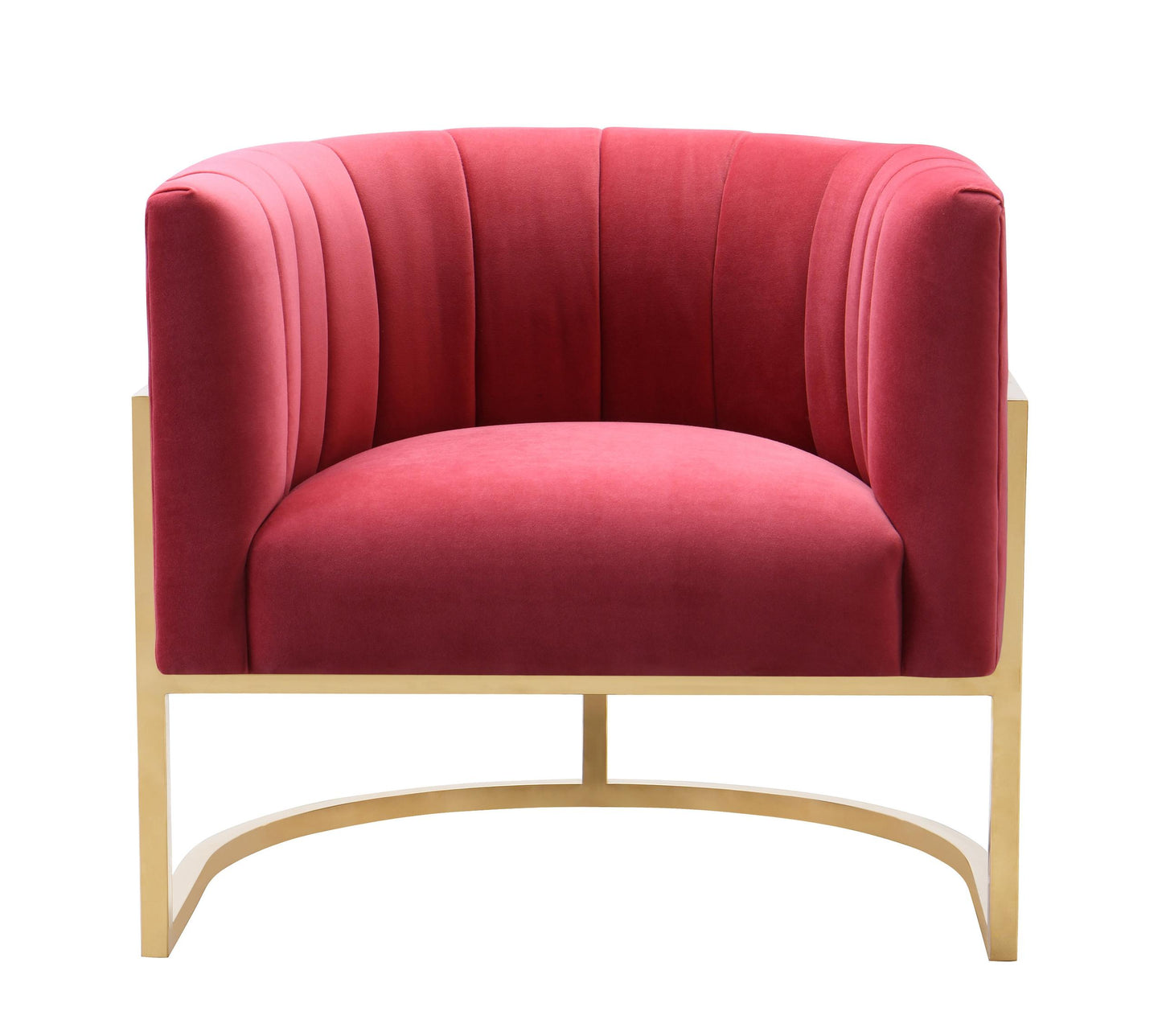 Magnolia Pink Velvet Chair