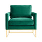 Avery Green Velvet Chair