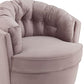 Eloise Mauve Velvet Swivel Chair