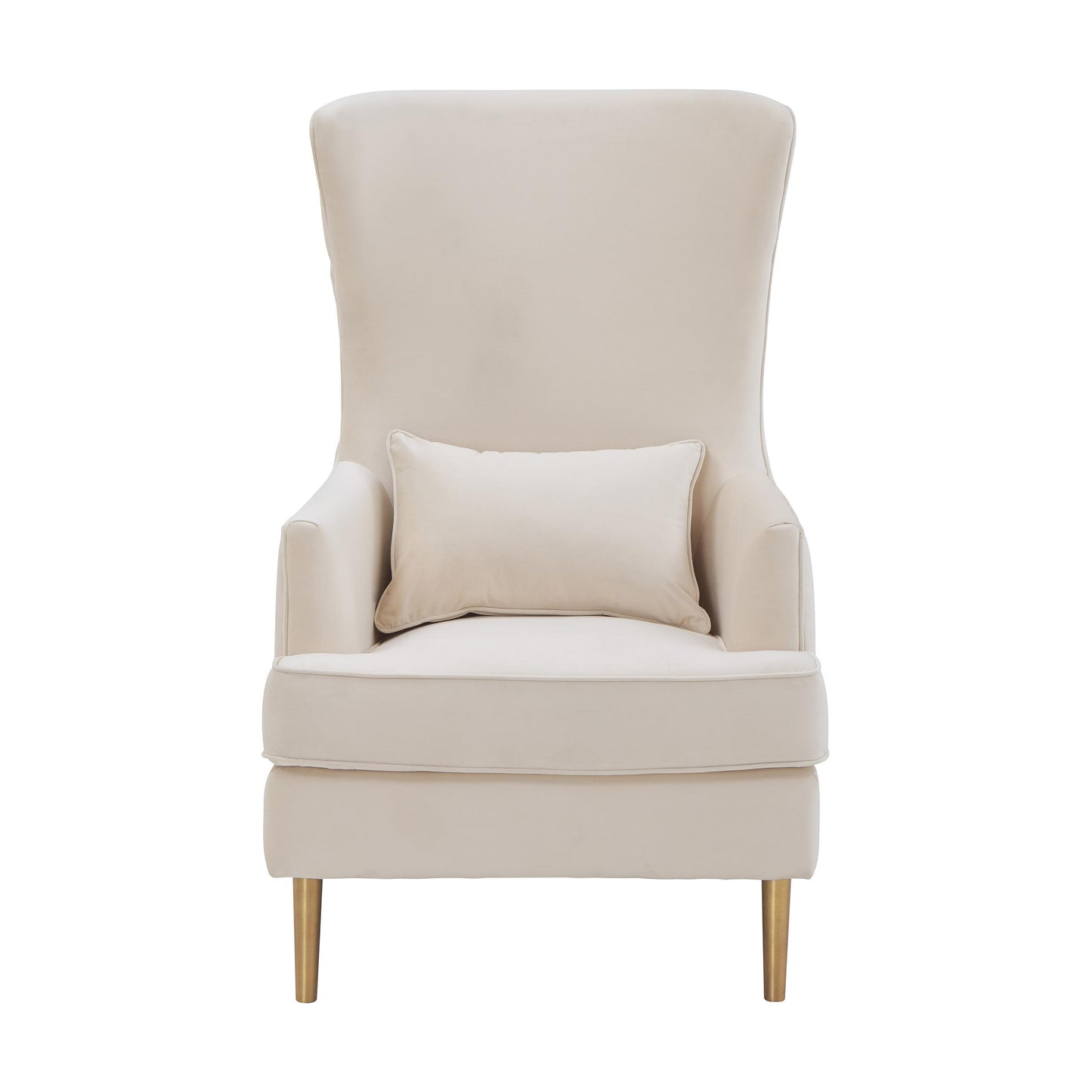 Alina Cream Tall Tufted Back Chair by Inspire Me! Home Decor