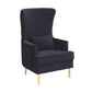 Alina Black Tall Tufted Back Chair by Inspire Me! Home Decor