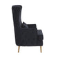 Alina Black Tall Tufted Back Chair by Inspire Me! Home Decor