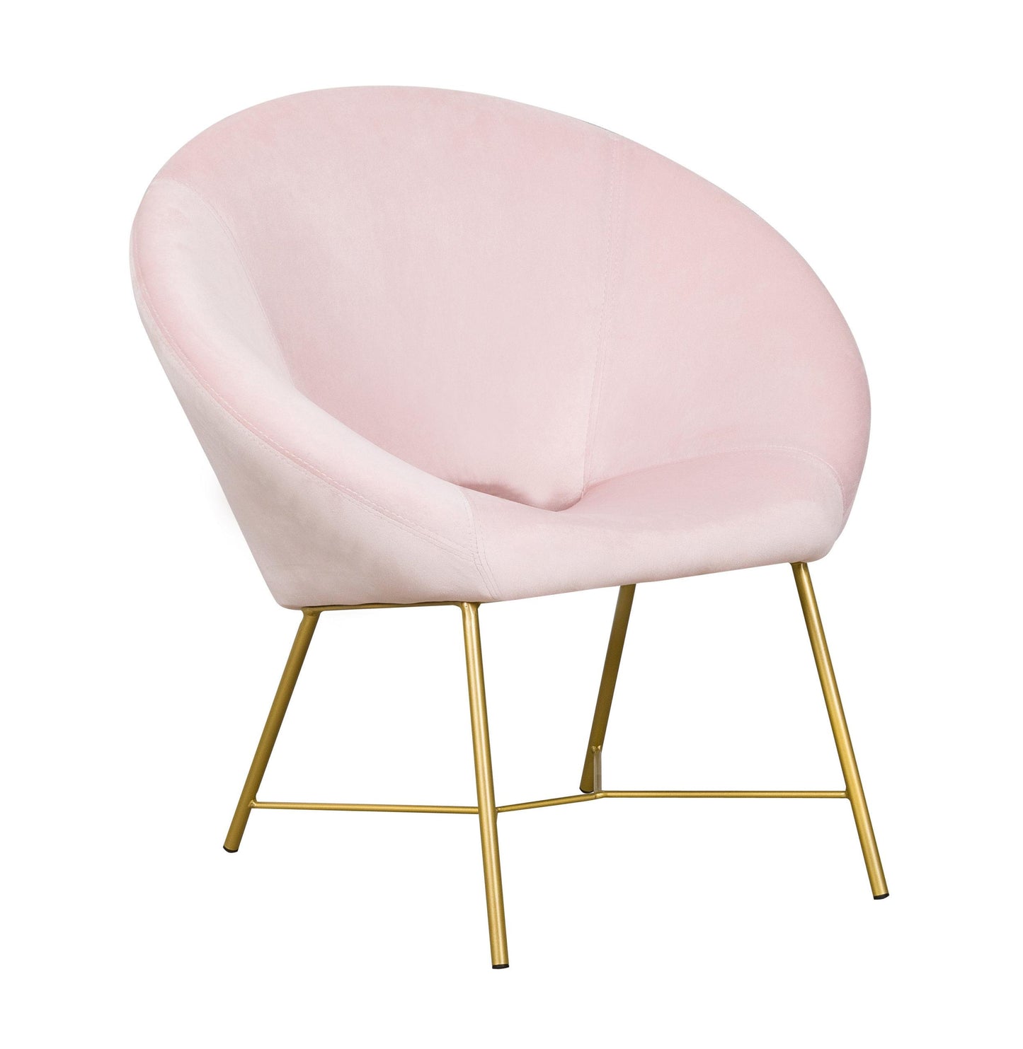 Nolan Blush Velvet Chair