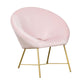 Nolan Blush Velvet Chair