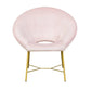 Nolan Blush Velvet Chair