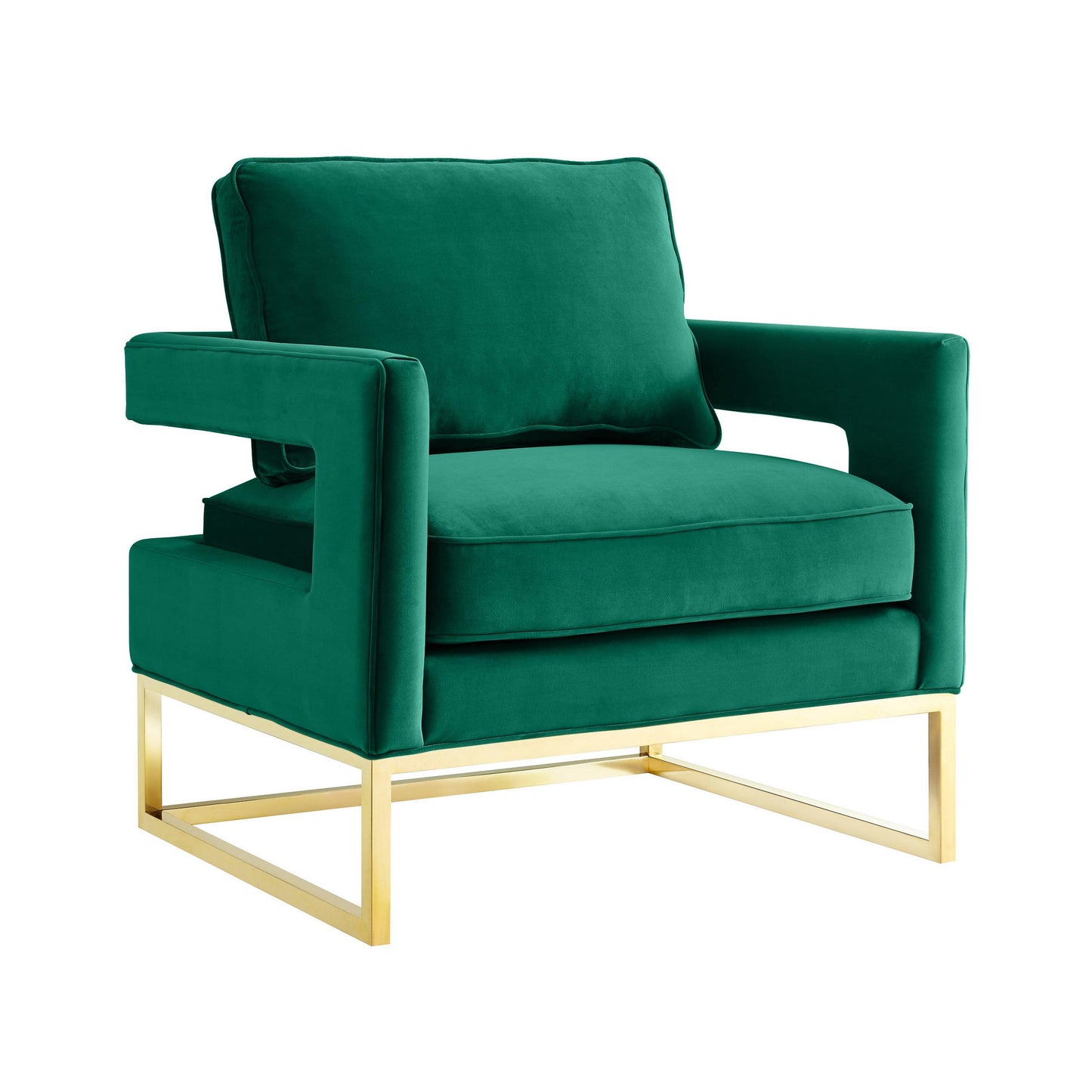 Avery Green Velvet Chair