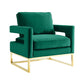 Avery Green Velvet Chair