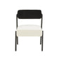 Jolene Cream Velvet Accent Chair