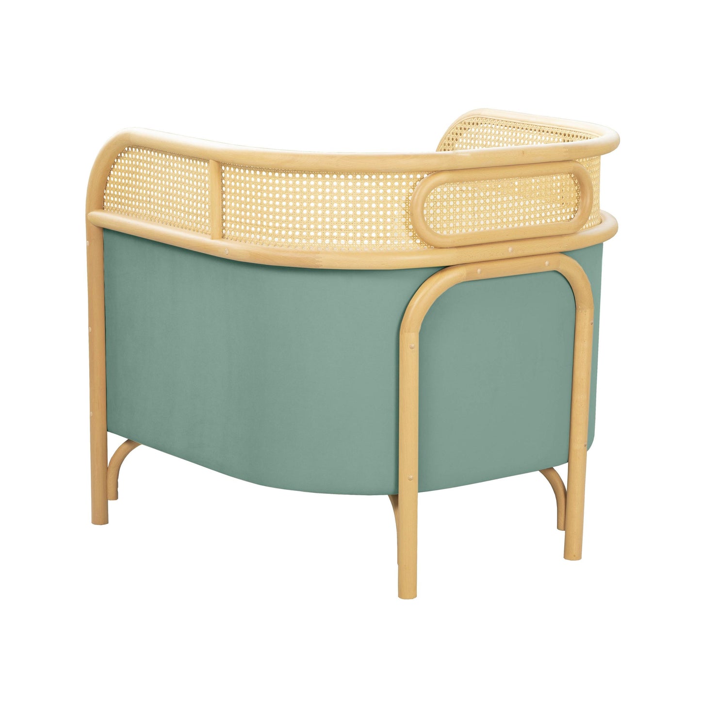 Desiree Ocean Blue Velvet Accent Chair