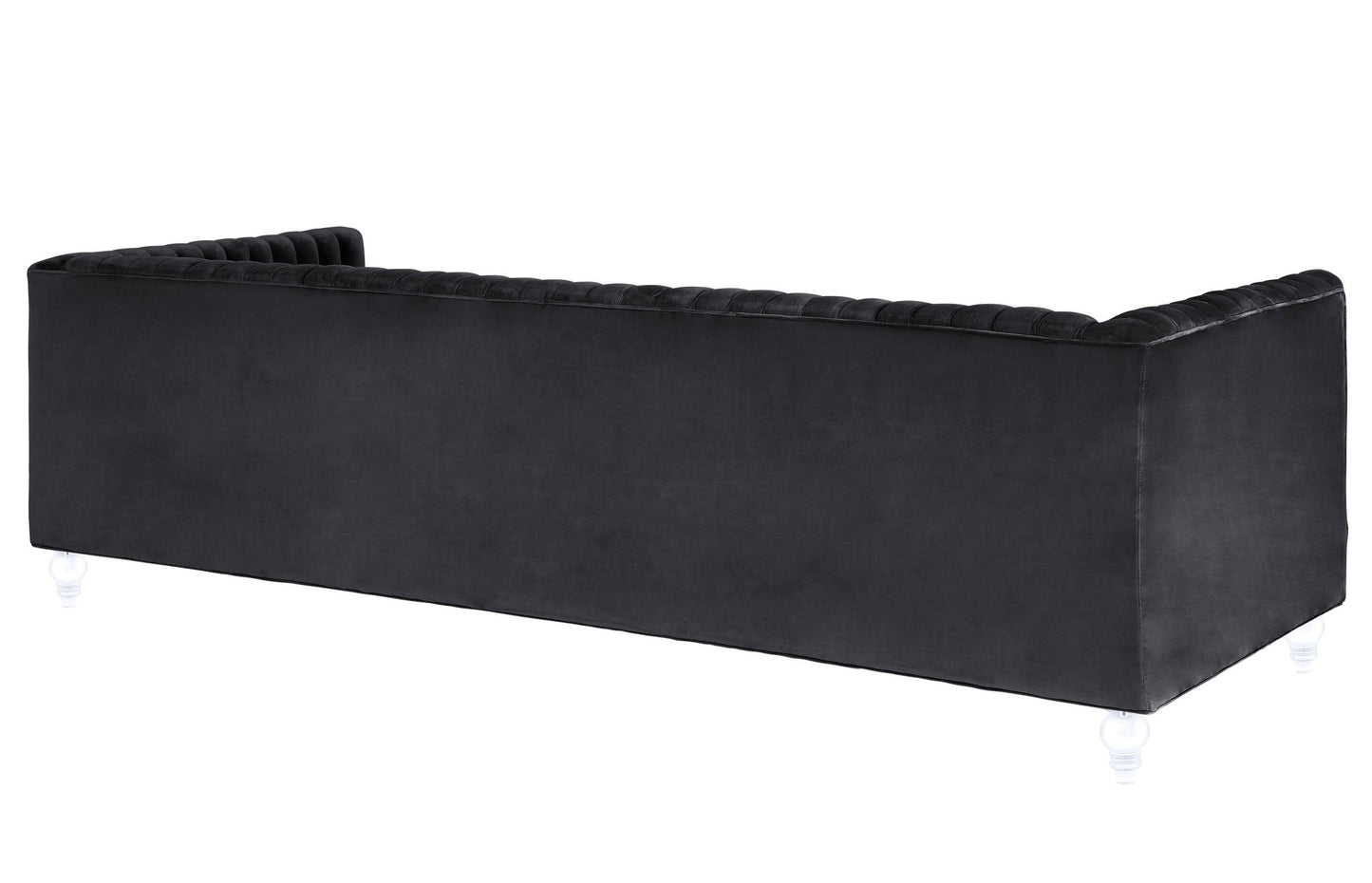 Aviator Grey Velvet Sofa