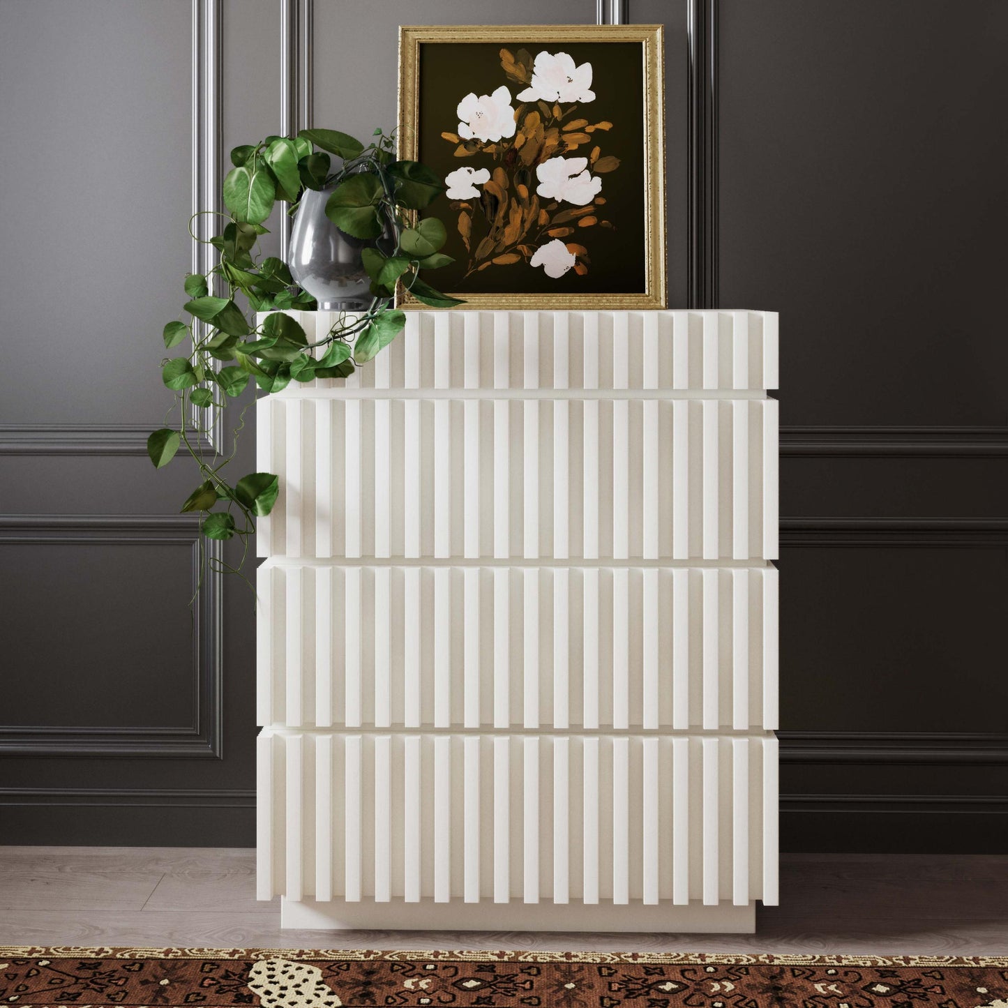 Adu Snow White 4 Drawer Chest