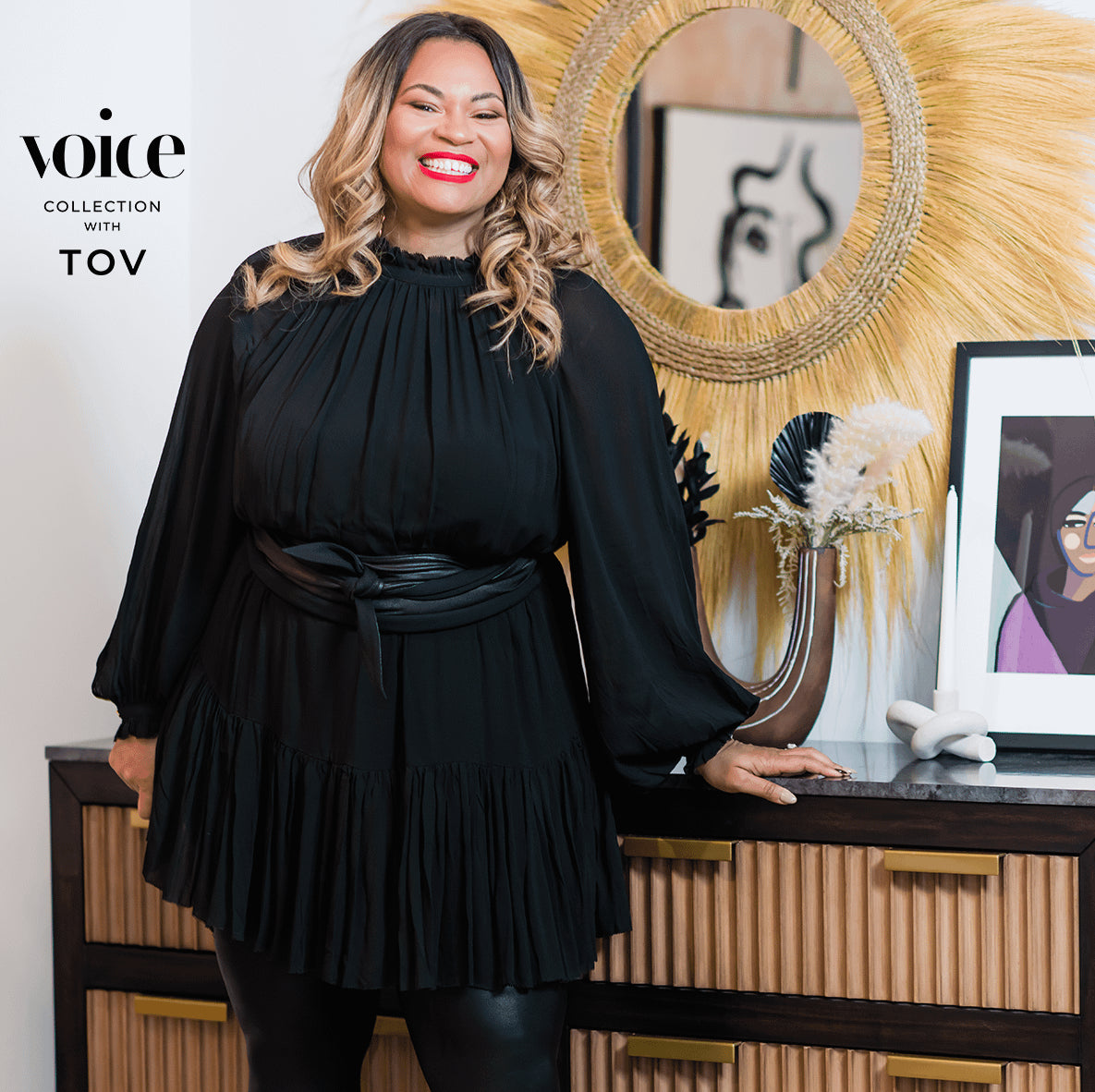 Brooke Espresso Walnut 6 Drawer Dresser