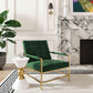 Van Emerald Green Velvet Accent Chair