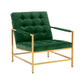 Van Emerald Green Velvet Accent Chair