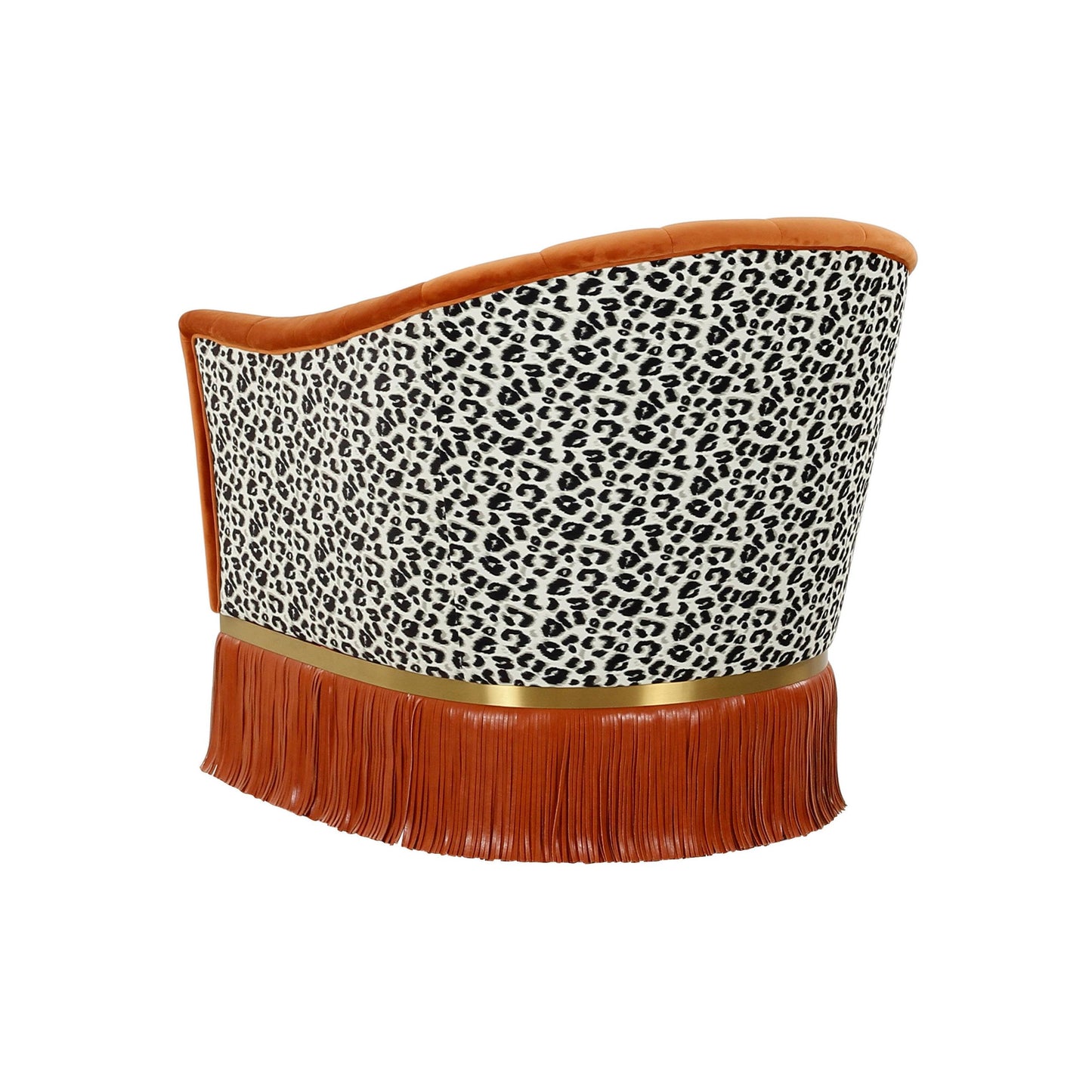 Enid Cinnamon Velvet Swivel Chair