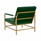 Van Emerald Green Velvet Accent Chair