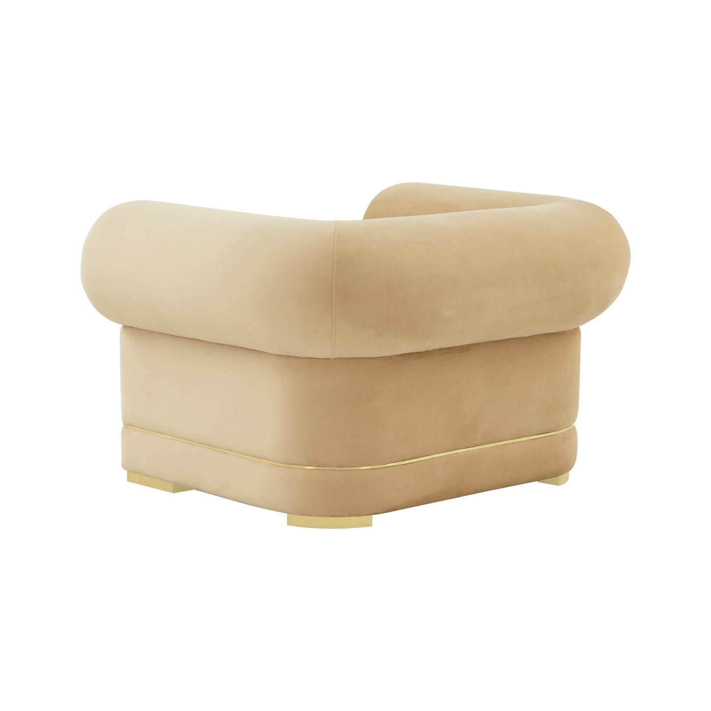 Ricardo Champagne Velvet Accent Chair