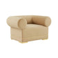 Ricardo Champagne Velvet Accent Chair