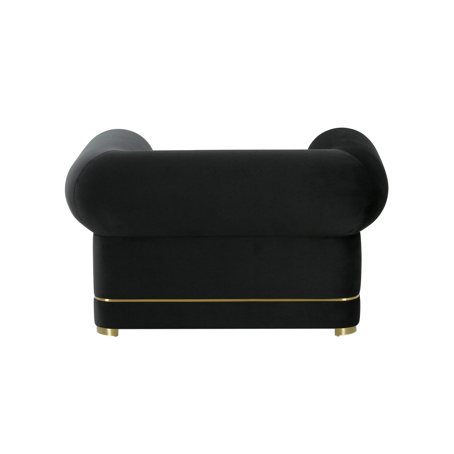 Ricardo Black Velvet Accent Chair