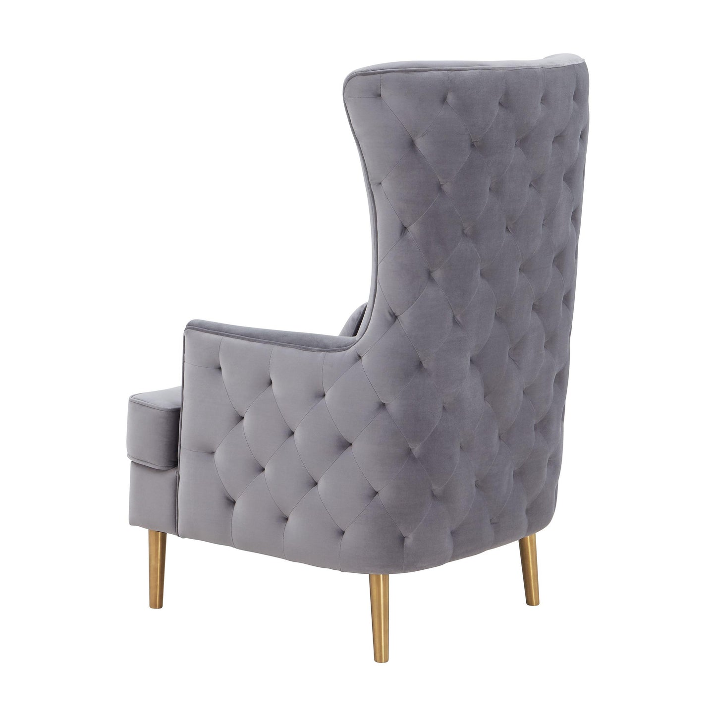 Alina Grey Tall Tufted Back Chair by Inspire Me! Home Decor