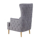 Alina Grey Tall Tufted Back Chair by Inspire Me! Home Decor