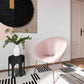 Nolan Blush Velvet Chair