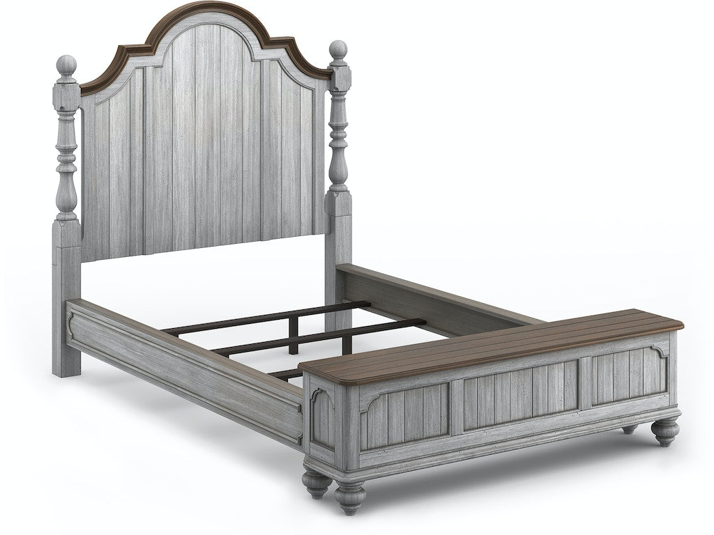 Plymouth Gray Queen Storage Bed