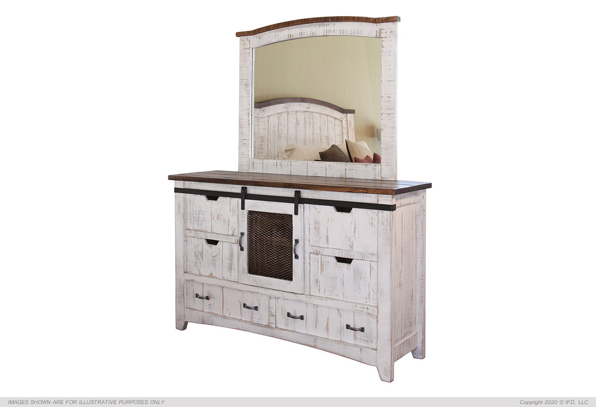 1 Drawer, 2 Mesh Door Nightstand
