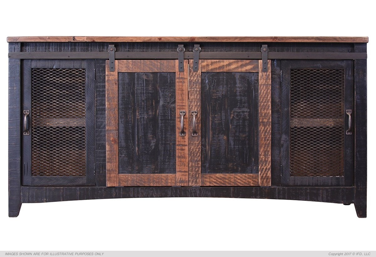 TV-Stand w/2 Doors, 2 Mesh Doors