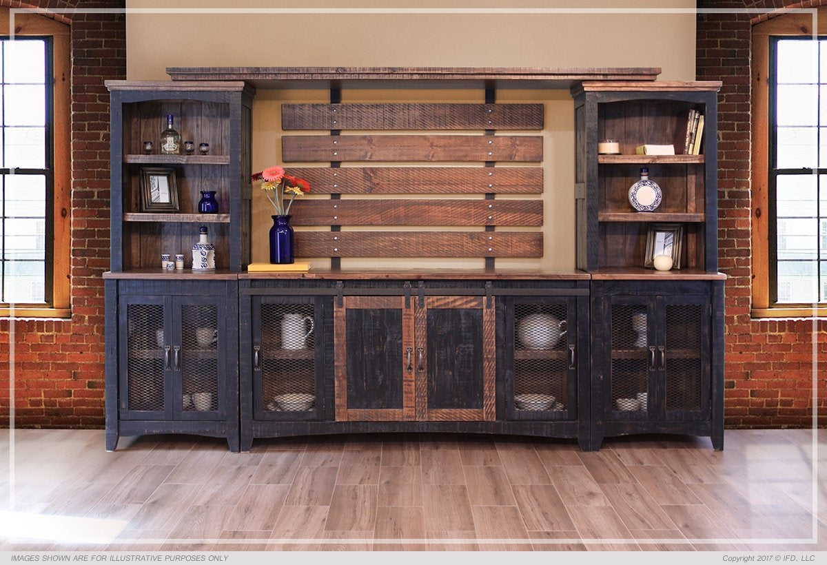 TV-Stand w/2 Doors, 2 Mesh Doors